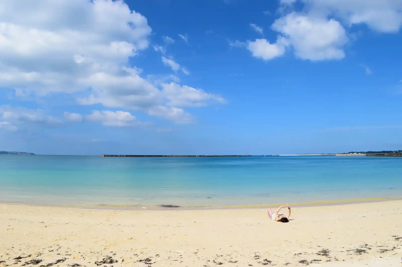 沖縄で海水浴