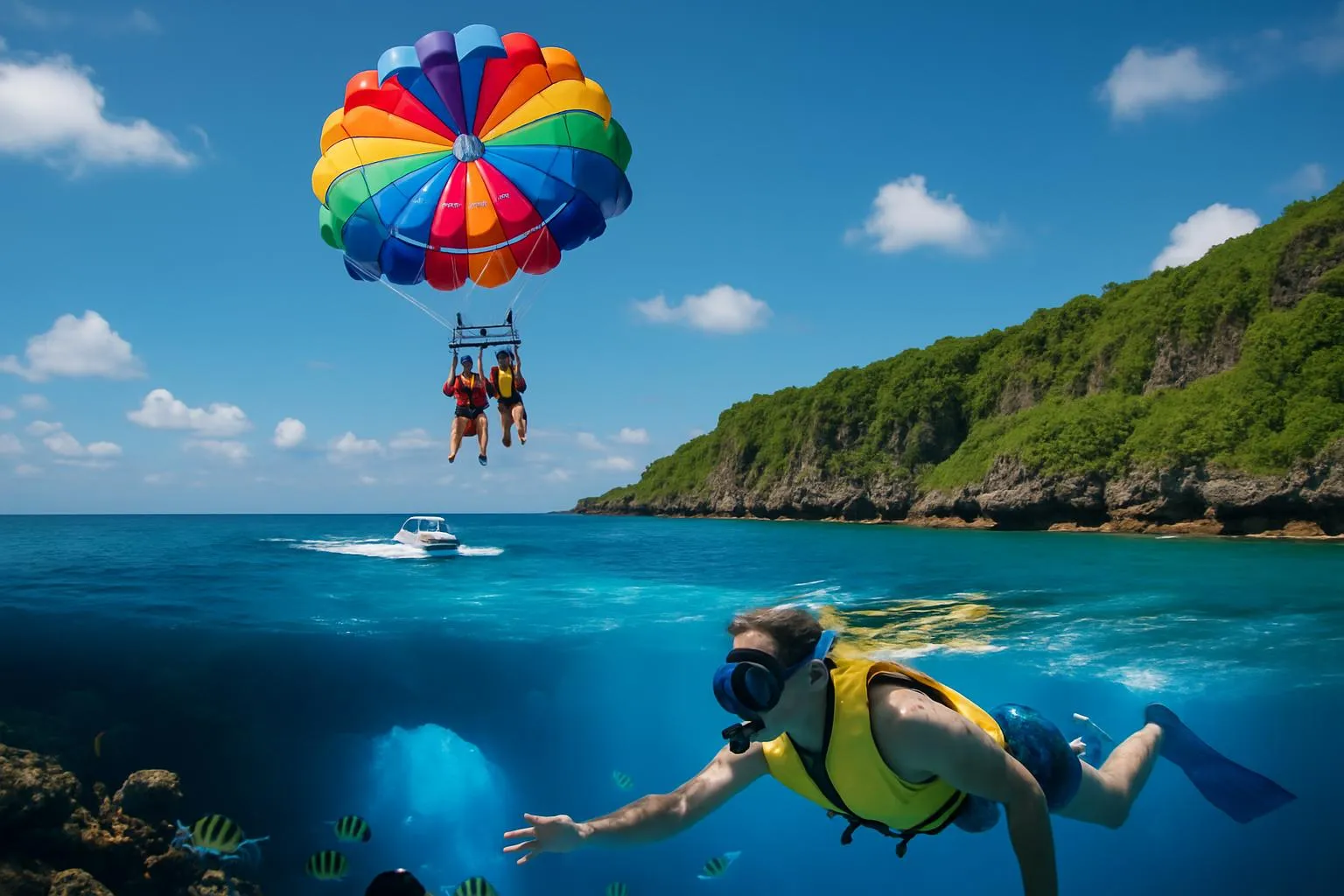 パラセーリングとセットで楽しむ沖縄本島アクティビティ