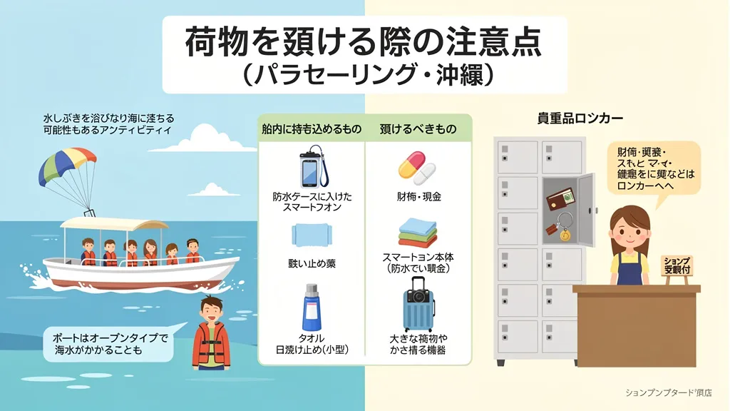 荷物を預ける際の注意点